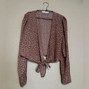 NWOT POTTER’S POT FLORAL CROP TOP